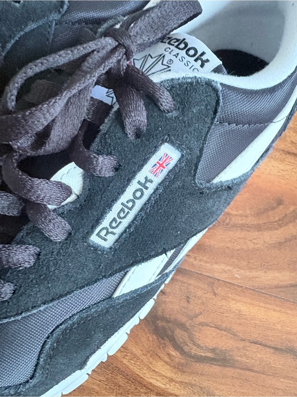 NEW Reebok Women’s Classic Nylon Shoes In Black 8.5 39 Leather Sneakers - Picture 9 of 13